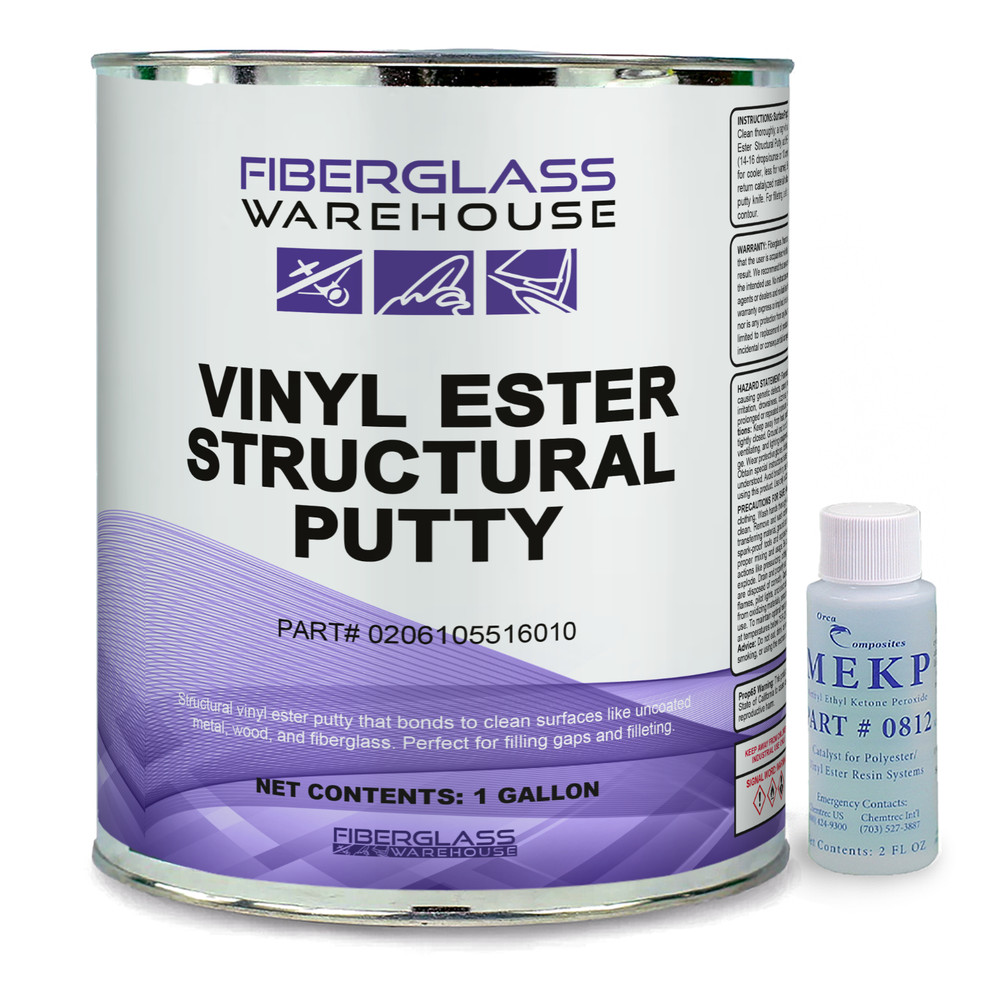 Vinyl Ester Structural Putty- Gallon with Catalyst- Patching, Filling, Bonding