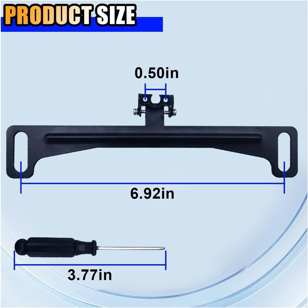 Waterproof Reverse Camera Mount for US License Plates - Easy Installation
