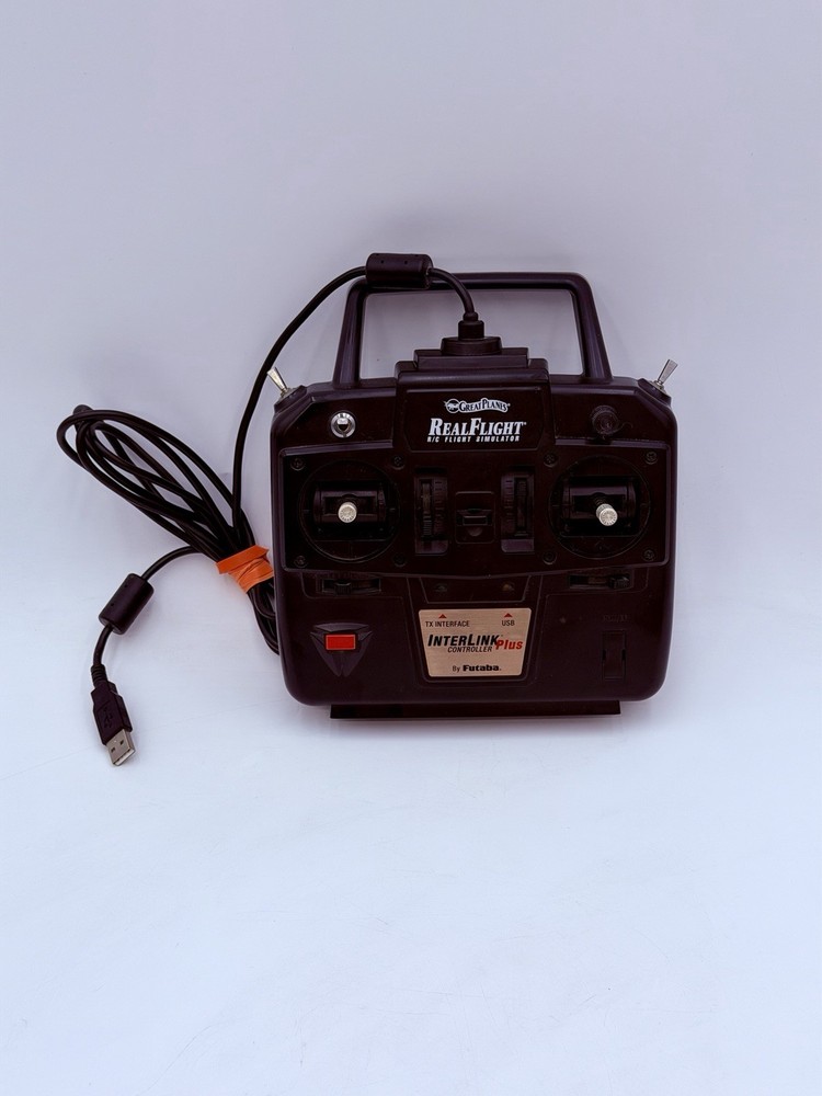 Great Planes Real Flight R/C Simulator Futaba Interlink USB Controller UNTESTED