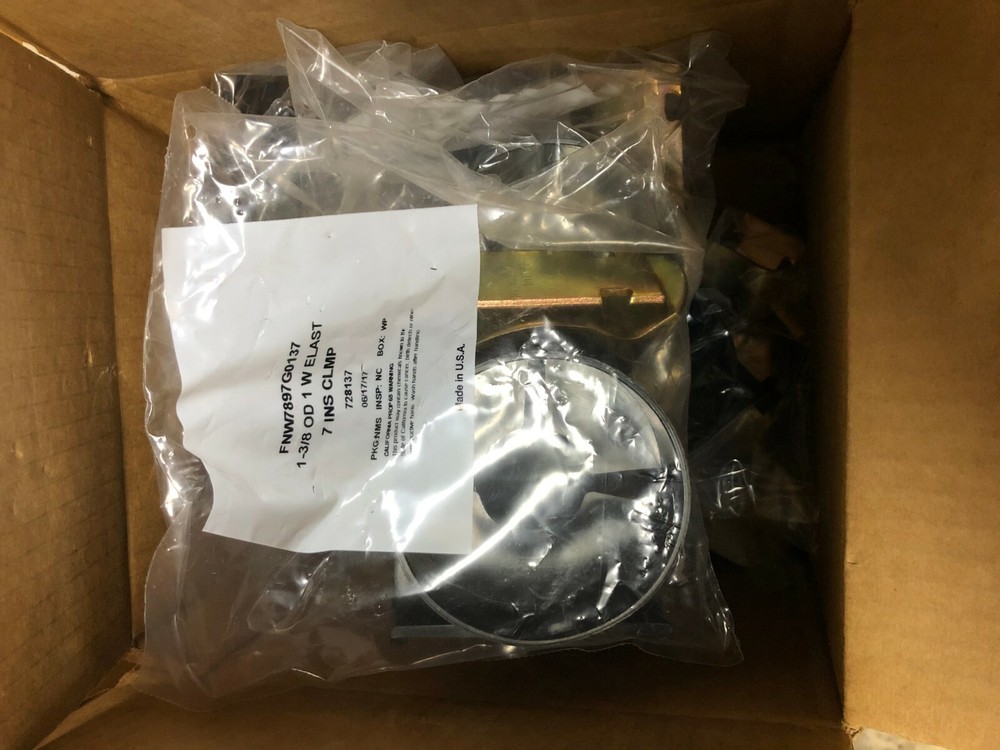 (10 PACK) FNW7897G0137 1-3/8x1" Wall Elastomeric Insulation Coupling pipe clamp
