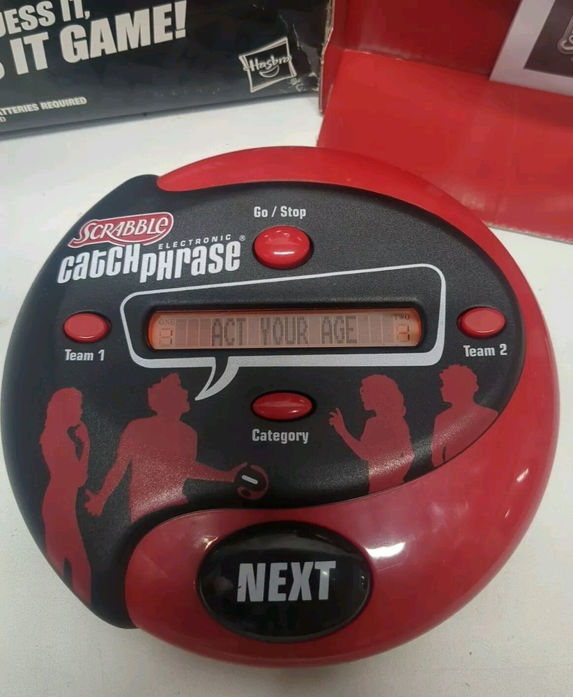 Hasbro Scrabble Electronic Catch Phrase Handheld Electronic Game