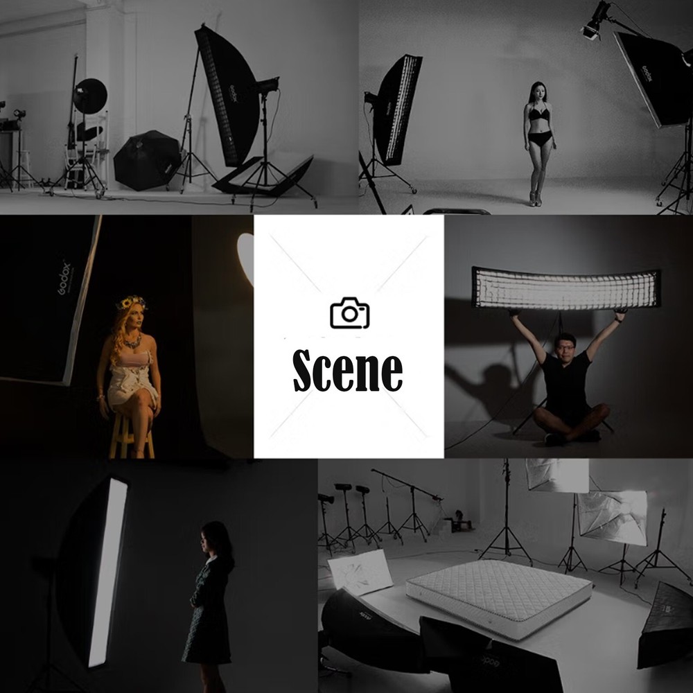 Godox Strip Softbox 35x160cm Honeycomb Grid Softbox & Bowens Mount (2PCS)