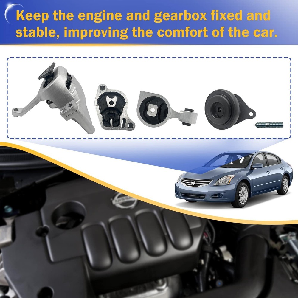 Engine Motor Engine Mount & Transmission Mount Kit for 2007 2008 2009 2010 20...