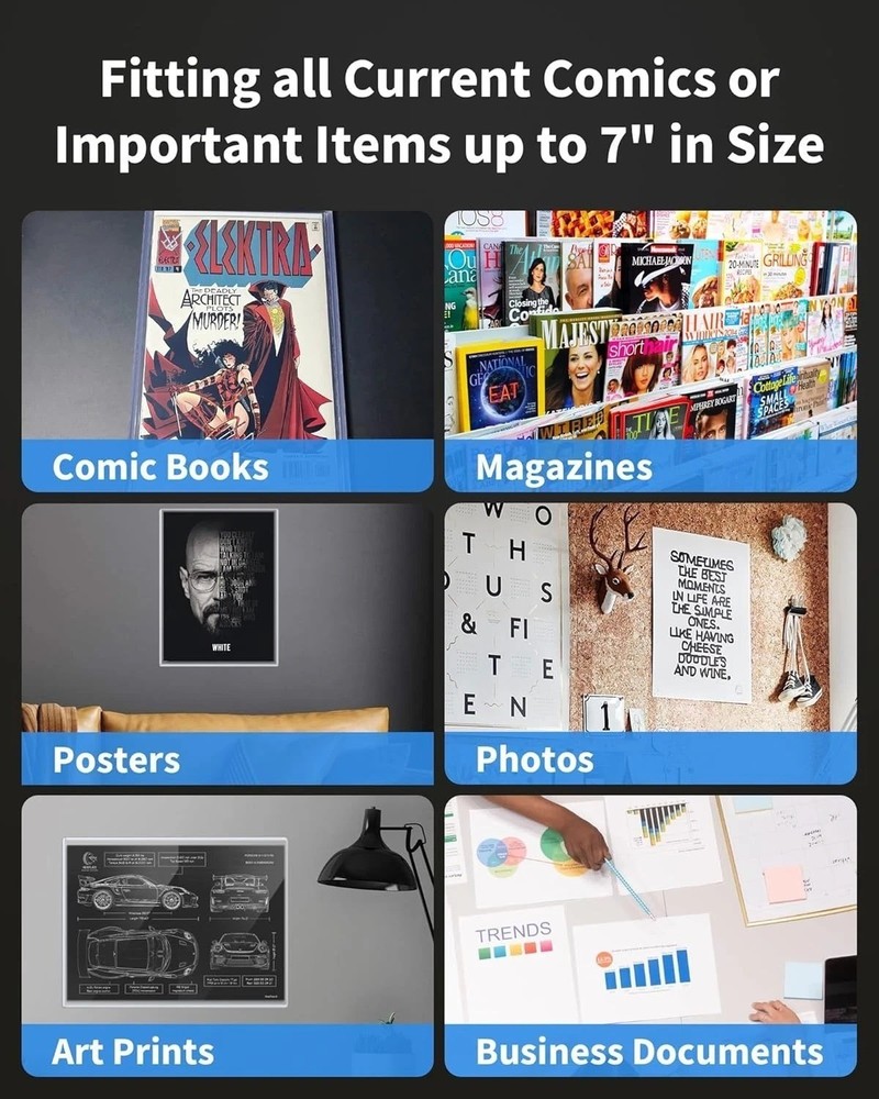 10 Pack Comic Book Top Loaders Protector Hard Case Sleeve Silver Fast US Ship