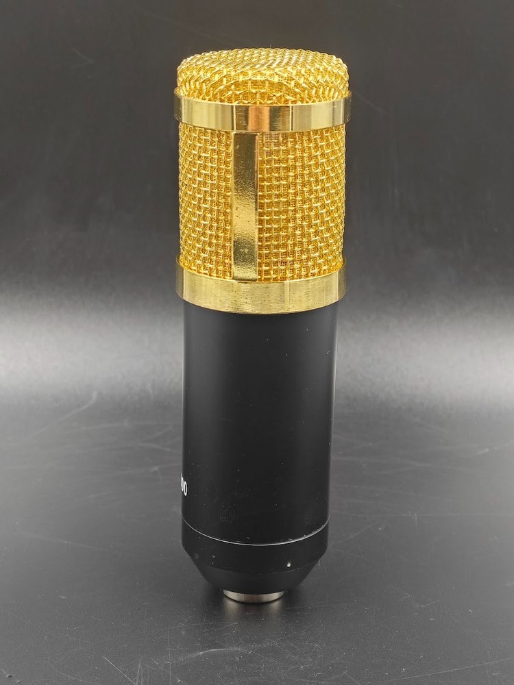 BM-800 Condenser Microphone Black/Gold Used Working