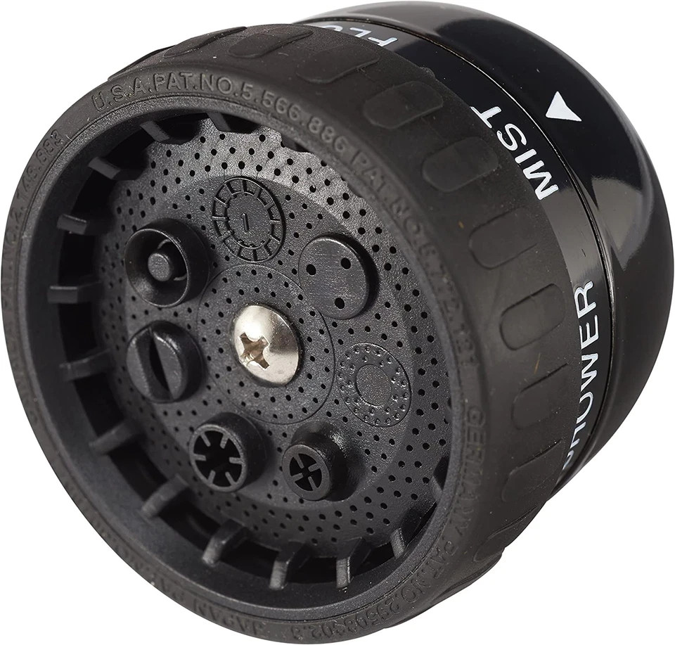 Dramm Rain Select Spray Head Only with Quick Click 9 Pattern Adjustable Choices,