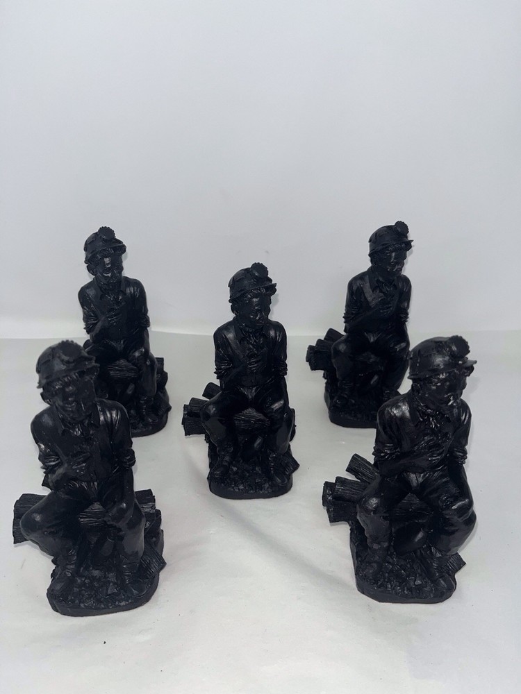 Collection Of Colliery Road Coal Figurines