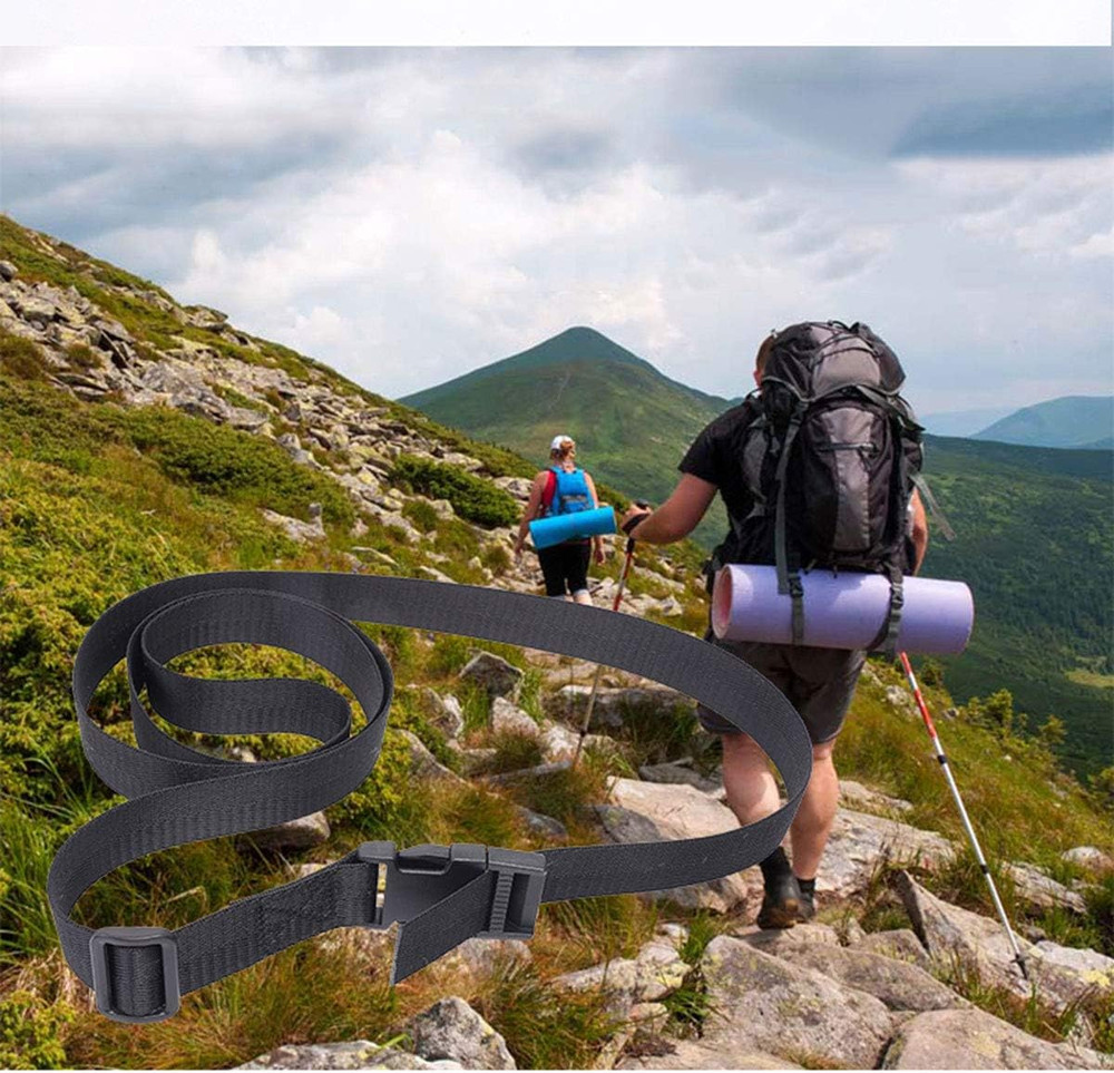 Backpack Accessory Strap 4PCS 1.5X40Inch Black Utility Straps with Quick-Release