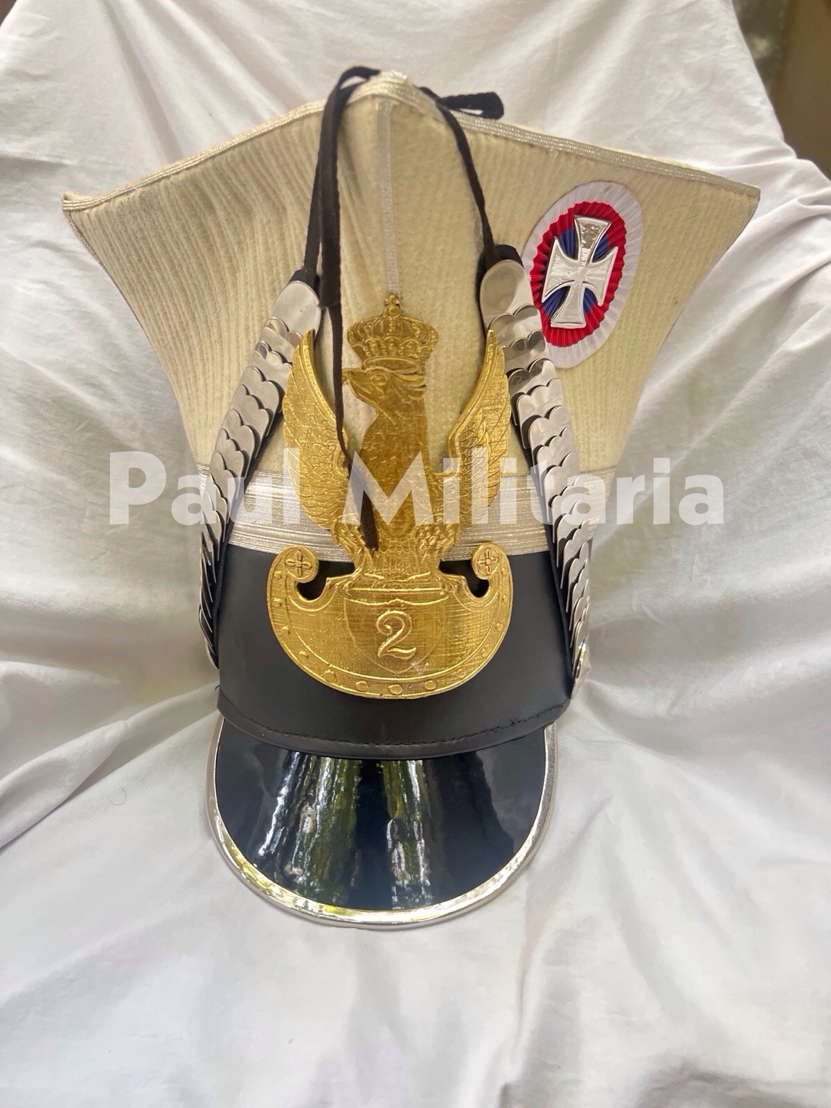 Napoleonic White Czapka 2nd Uhlan Regiment, Kingdom of Poland