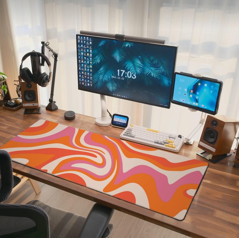 Boho Mouse Pad Extended Large Gaming Mousepad Abstract XL Big Long Oversized ...