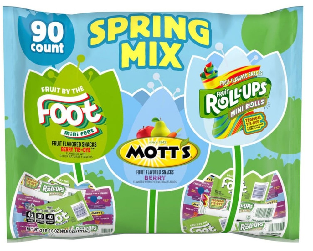 Mott's Spring Mix Assorted Fruit Flavored Snacks, 0.8 oz., 90 pk.