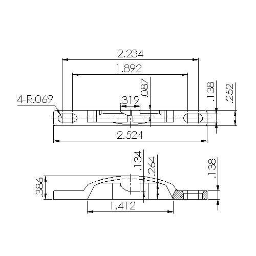 Window Sash Keeper 9352WHITE