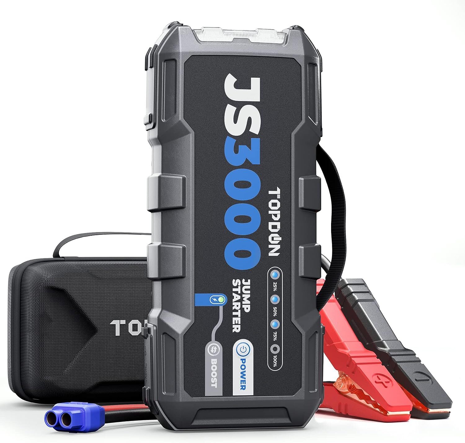 2026 TOPDON Portable 3000A Battery Booster Pack Charger Power Jump Starter Box