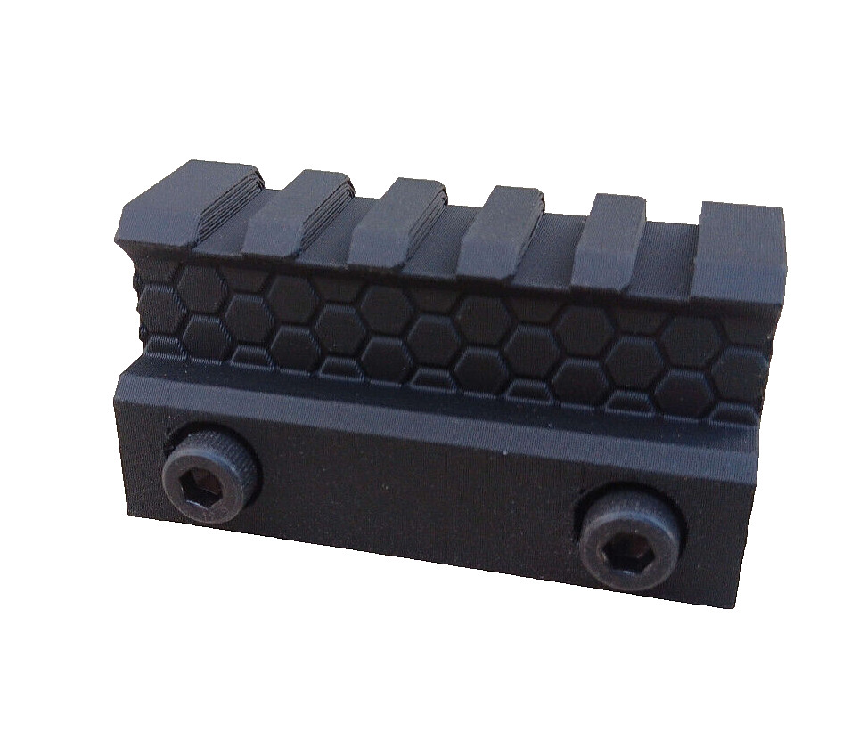 Airsoft Riser Picatinny Rail Mount , 60mm Length , ABS Plastic