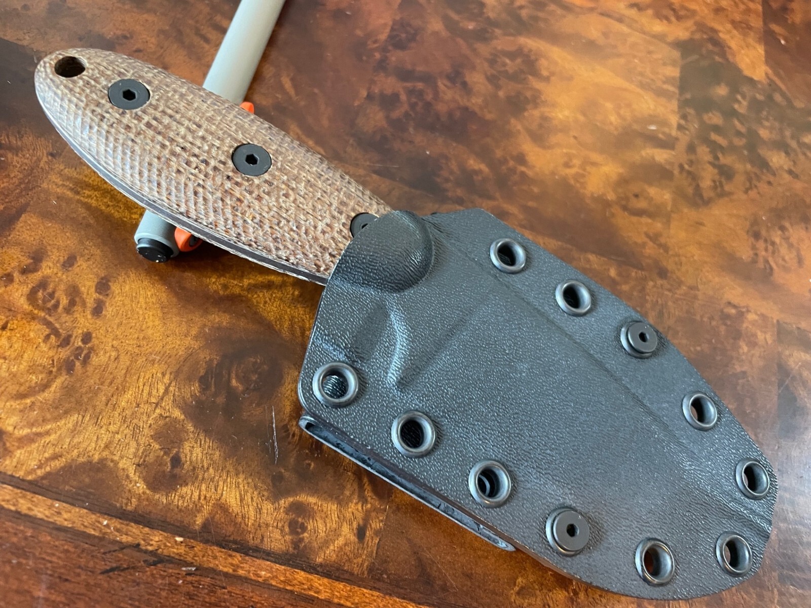 ESEE Knives Sencillo A2 Stonewash Micarta Second Production Run ESEE-SENCILLO-A2