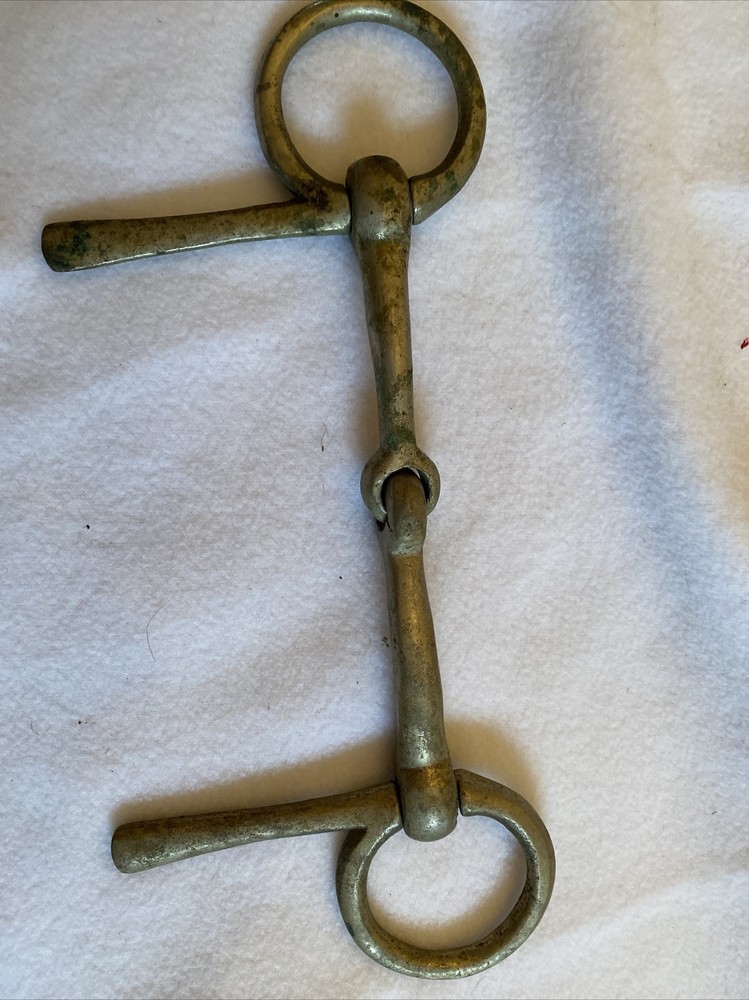 Half cheek snaffle bit Nickel
