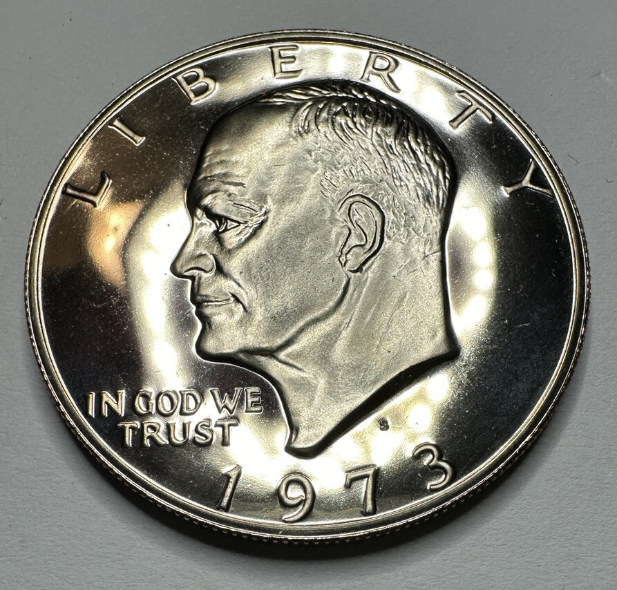 1973-S Eisenhower "IKE" $1 Dollar Clad PROOF Coin from US Mint Proof Set