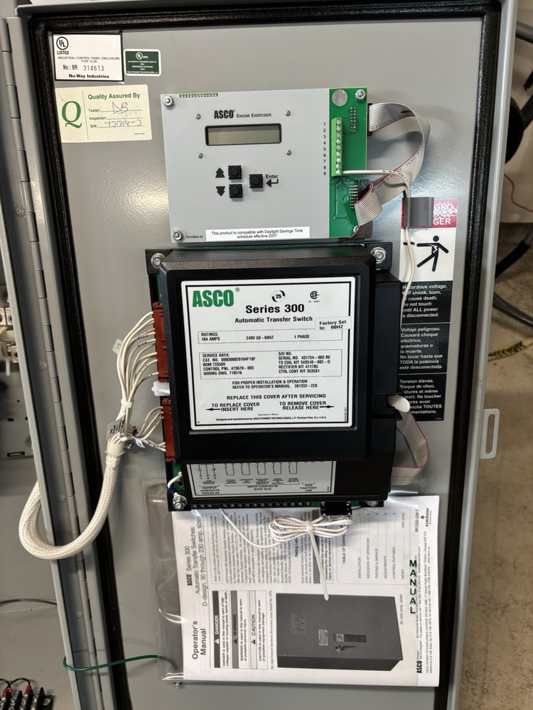 ASCO Series 300 Automatic Transfer Switch – 100A, 240V, 1-Phase
