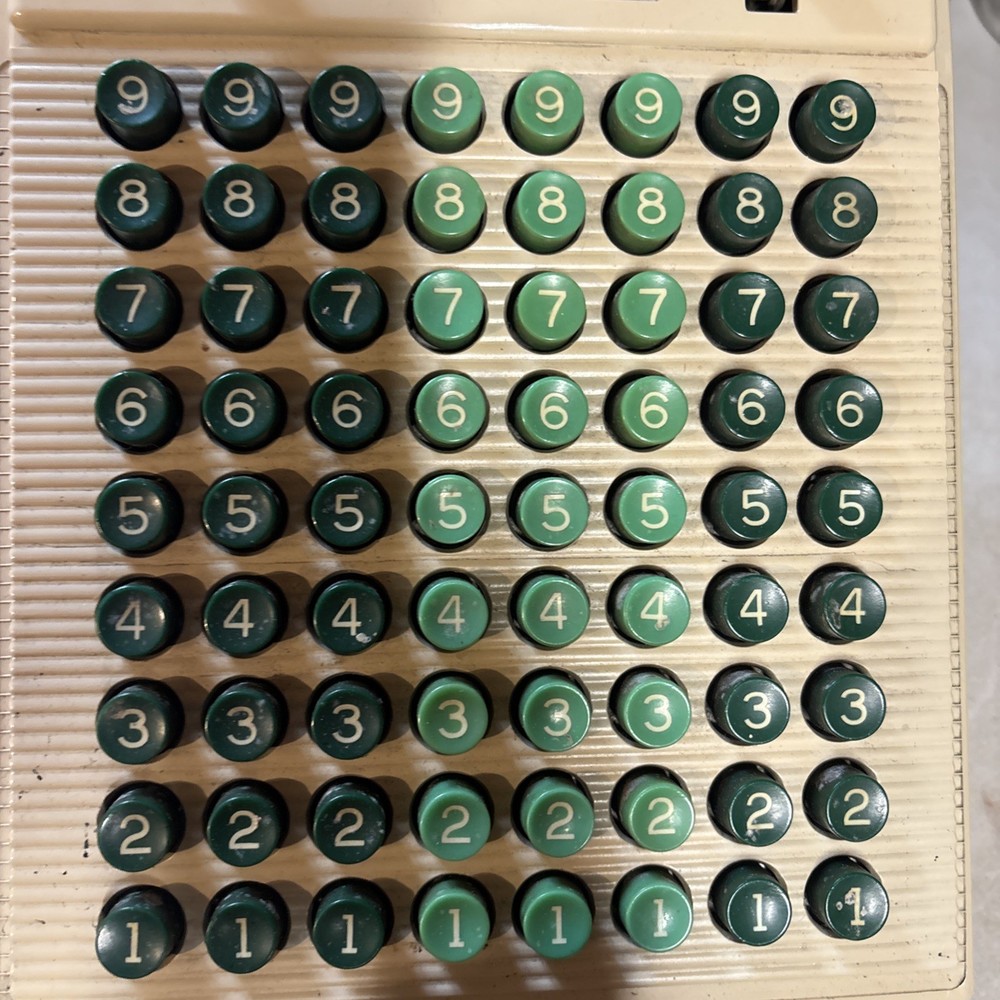 Vintage VICTOR 72 Key Adding Machine With Tap