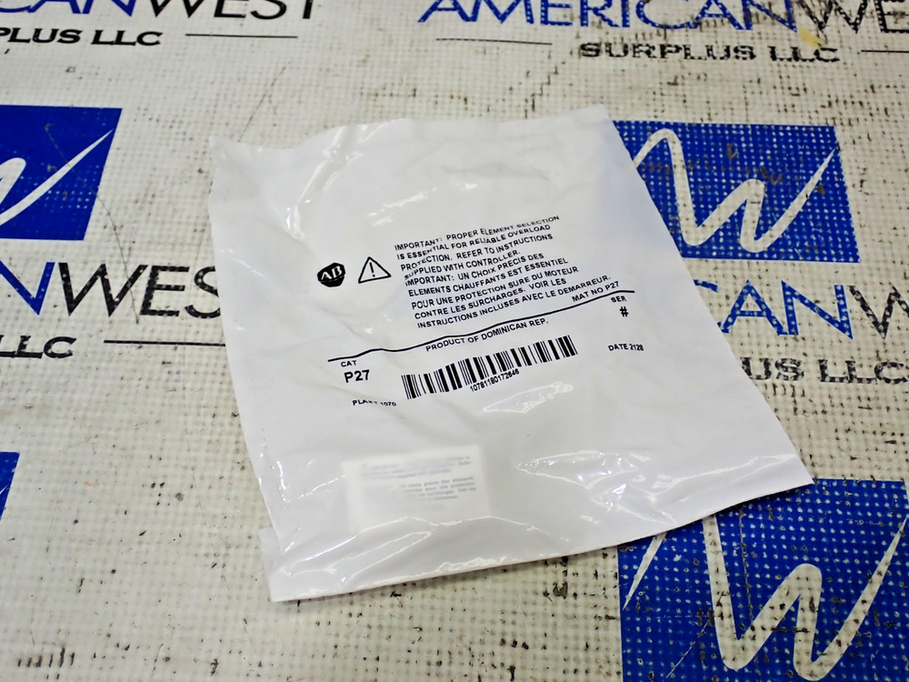New Allen Bradley P27 Overload Heater Element