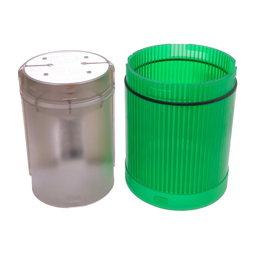 Cutler-Hammer E26B3V2 LED Tower Stacklight, Green, Incandescent, 24VDC Lamp