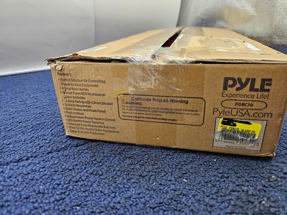 PYLE PDBC70: 15 Amp Power Supply Power Switch Control Unit, Rack Mountable