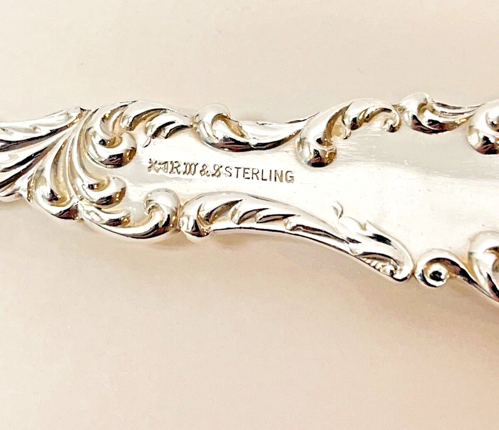 ONE Wallace & Sons Mfg. Co. Sterling Silver Lunch Fork 50 Gr. Waverly Pattern ML