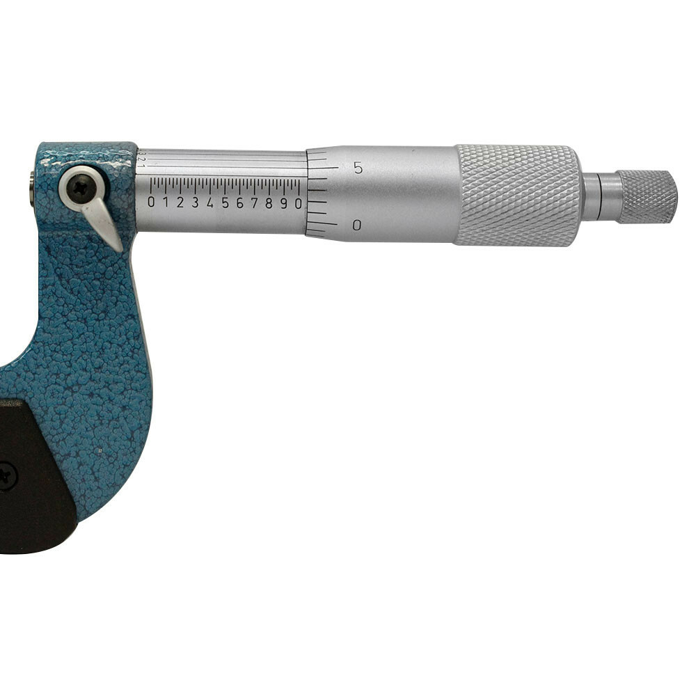 1-2 Inch Outside Micrometer .0001 Inch Graduation Solid Metal Frame