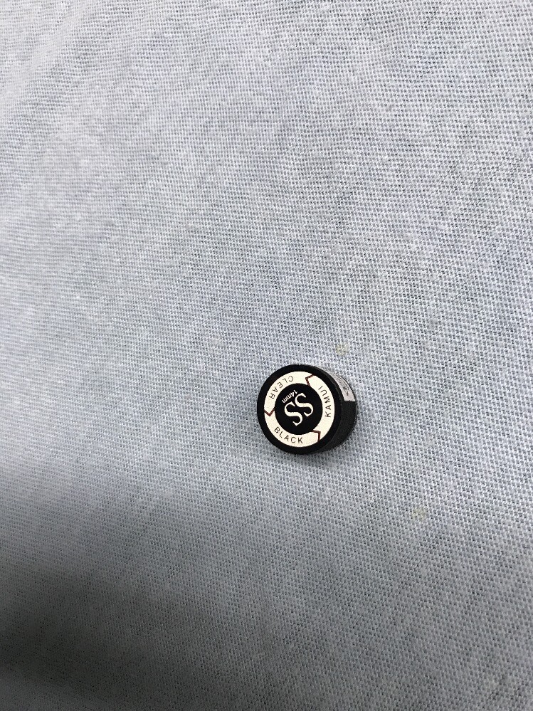 Kamui Clear Black Super Soft SS Pool Cue Tip 14 mm Authentic