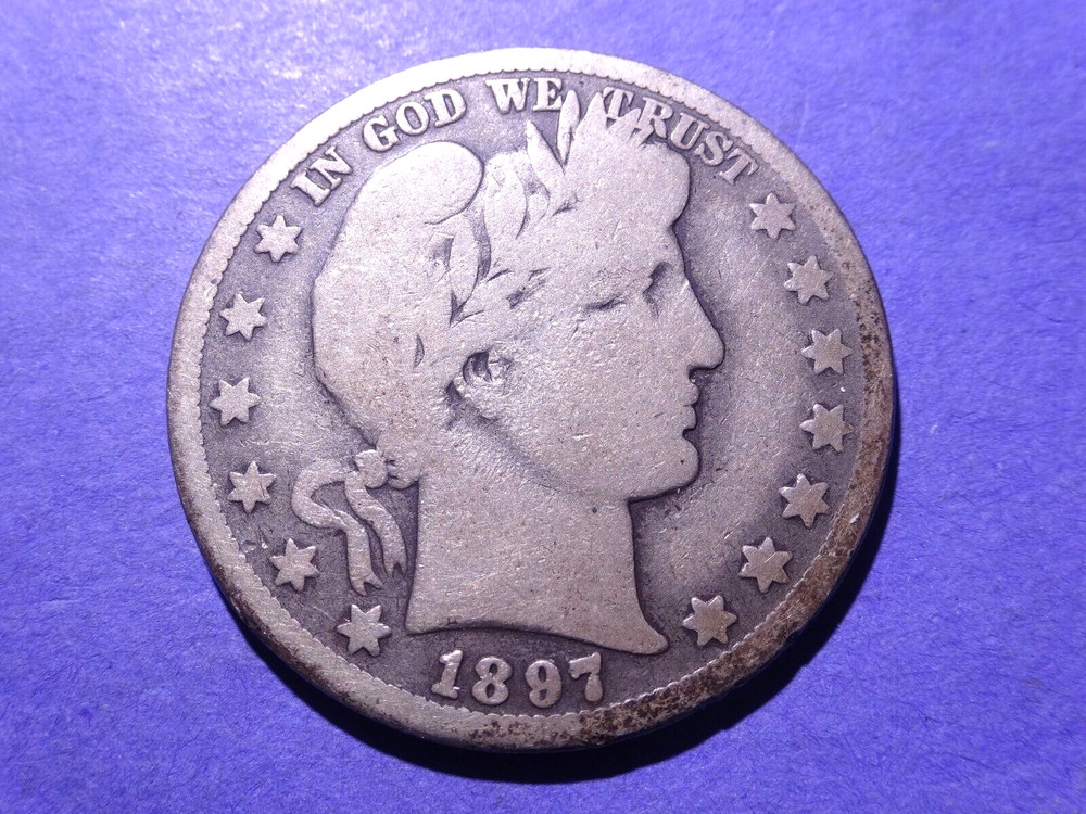 1897-O Barber Half  Good++