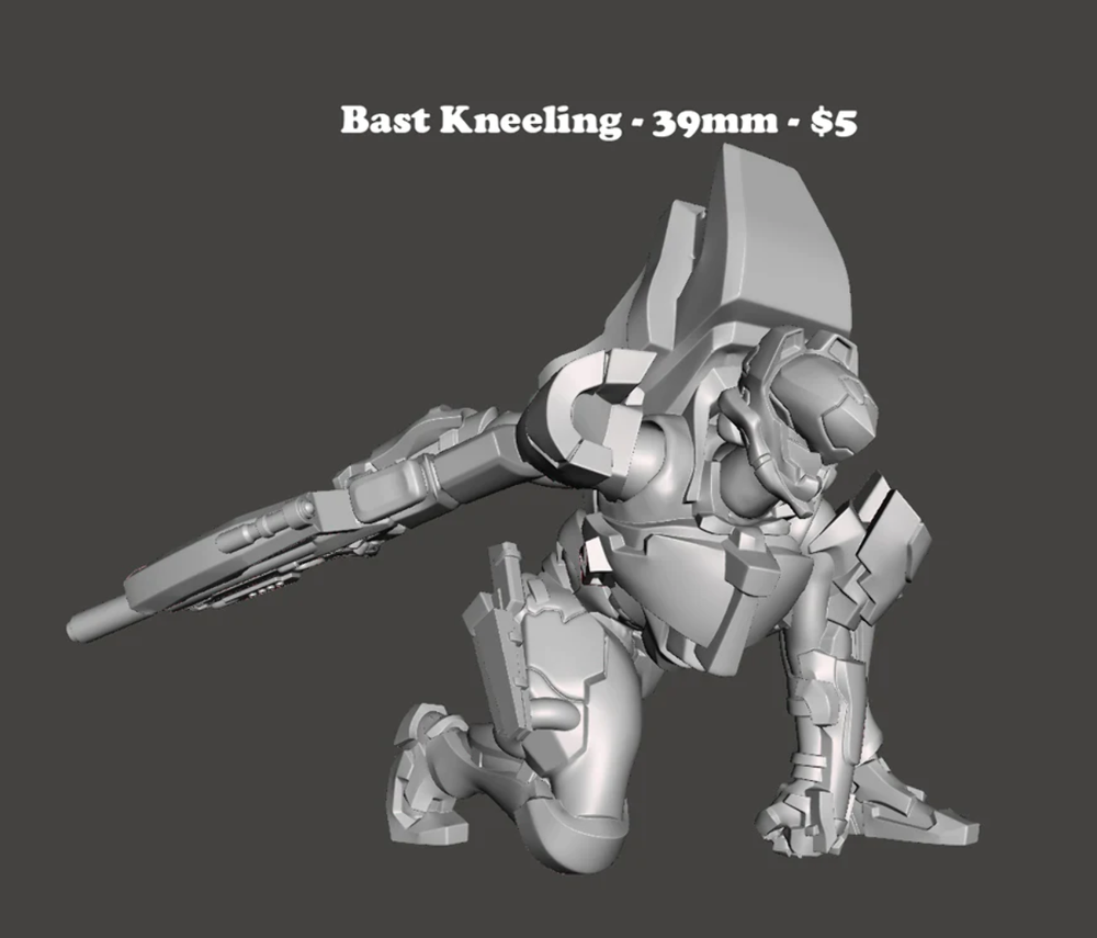 Whisper Mecha / Mech - Bast - One Piece Model
