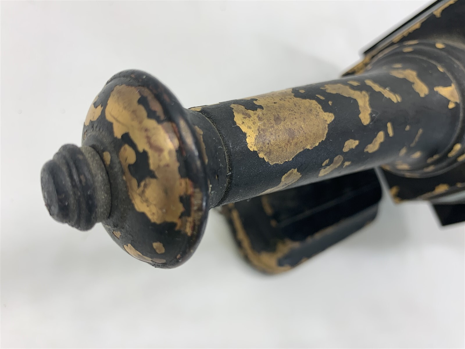 QTY 3 Black Painted Brass Vintage Carriage Lamps Lights Sconce Electric Gothic