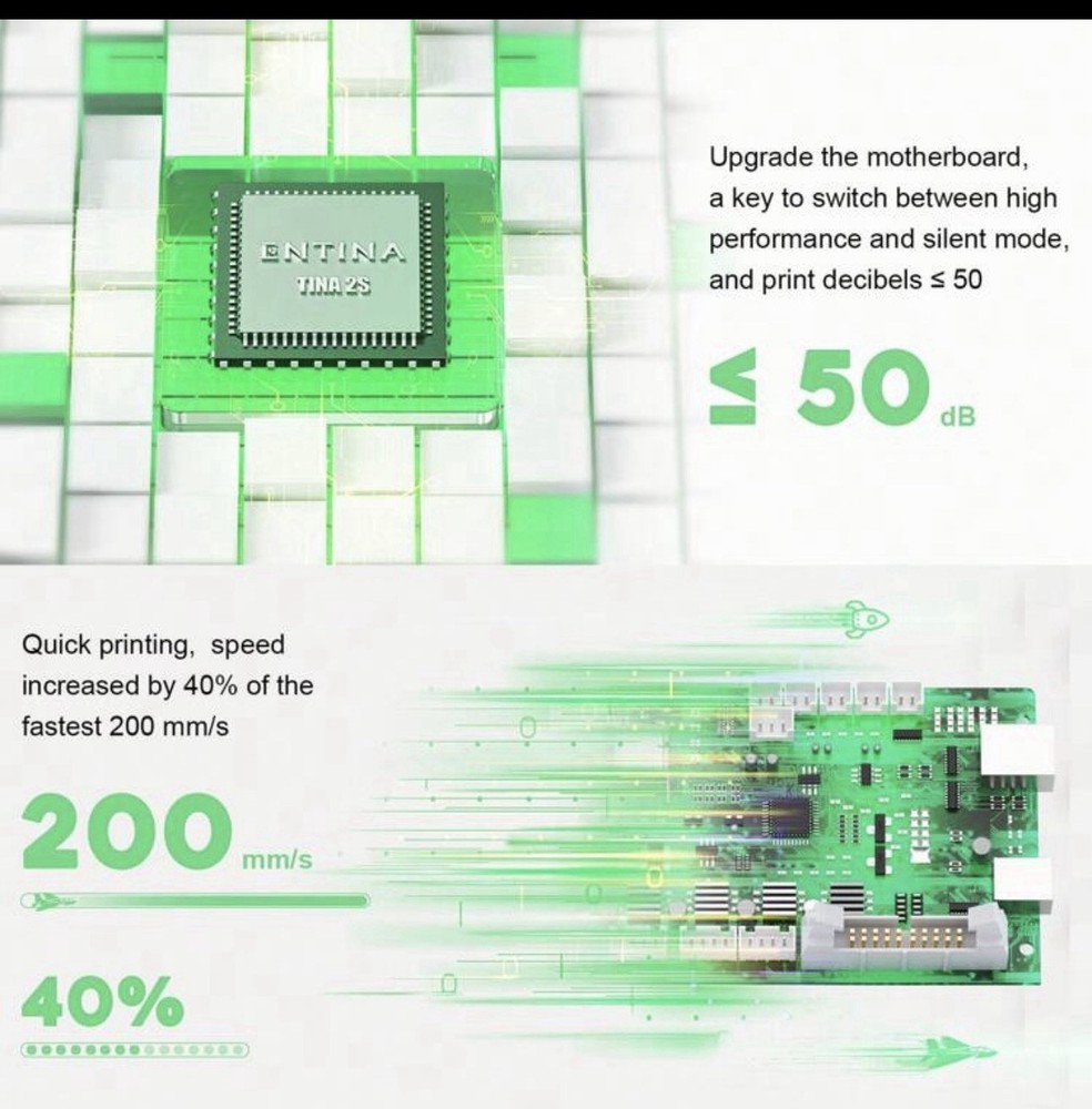 Tina2S Mini 3D Printer, 3D Printer With Wi-Fi Cloud Printing