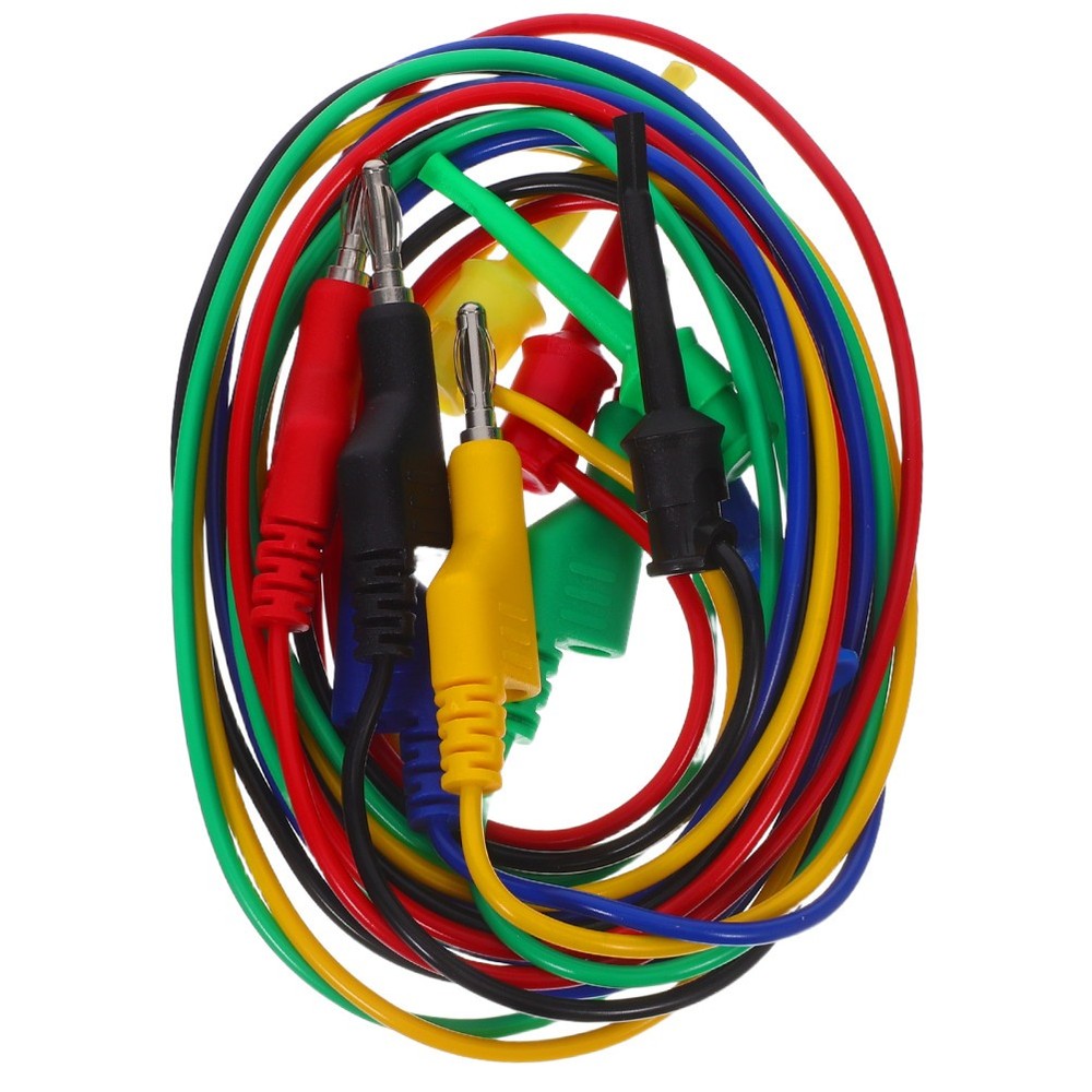 5 Pcs Electronic Testing Cable Flexible Cables Banana to Hook Leads