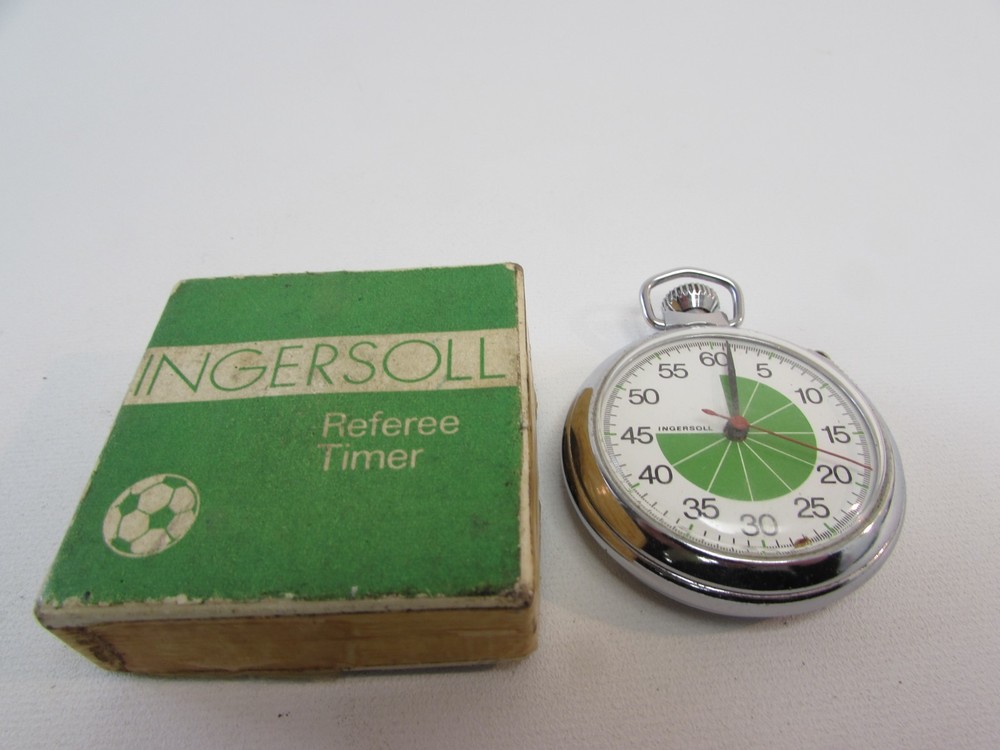 (ref288AW) Vintage Ingersoll Referee Timer Boxed Not Working