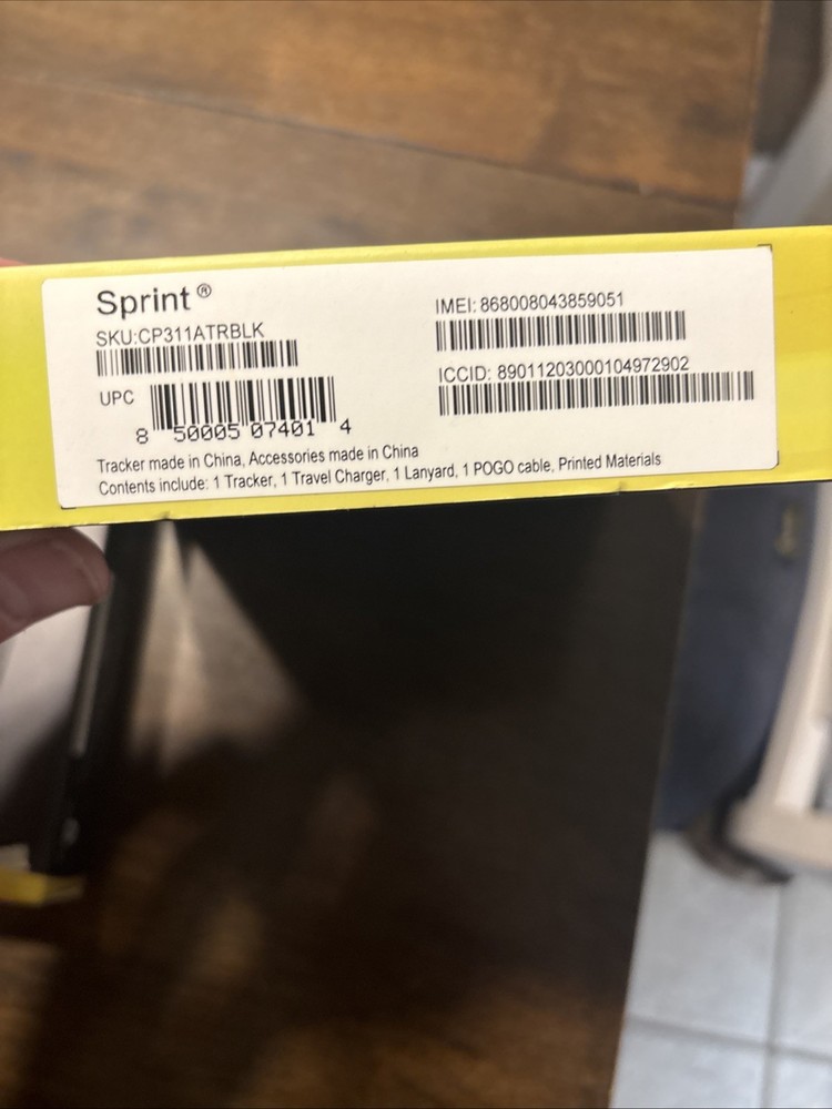 2 Sprint Tracker Safe & Found GPS Tracker Apple Android Compatible New/Sealed.