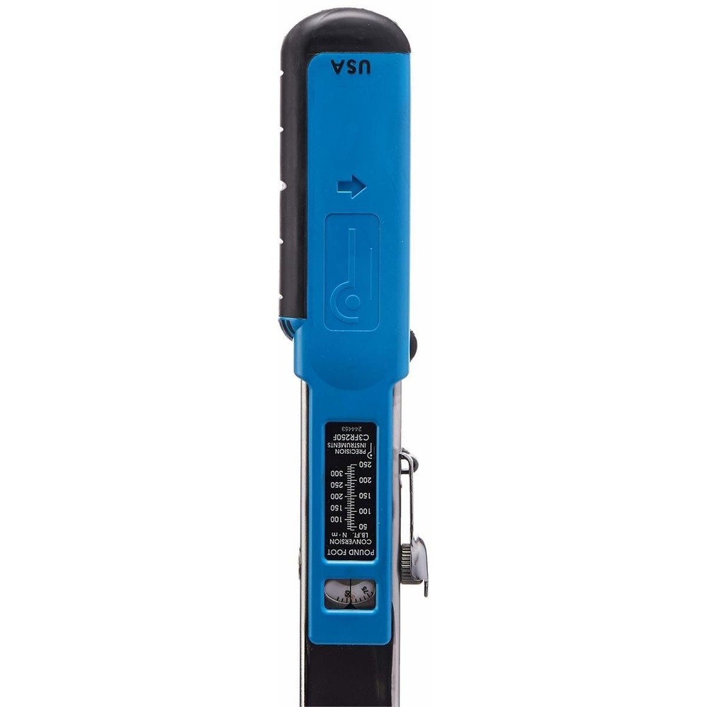 Precision Instruments PREC3FR250F 1/2" Dr Split-Beam Click Torq Wrench 250 ft.lb