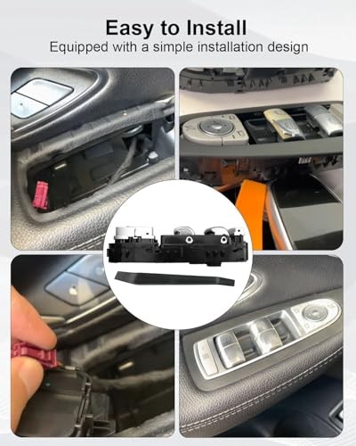 Master Power Window Switch Front Left Driver Side Replace 2059056811, Electric