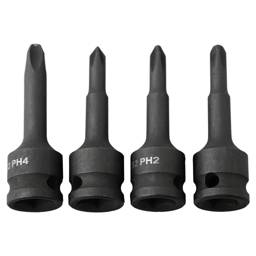 3 8inch Corss Screwdriver Bit Drive Socket Adapter Head PH1 PH2 PH3 PH4