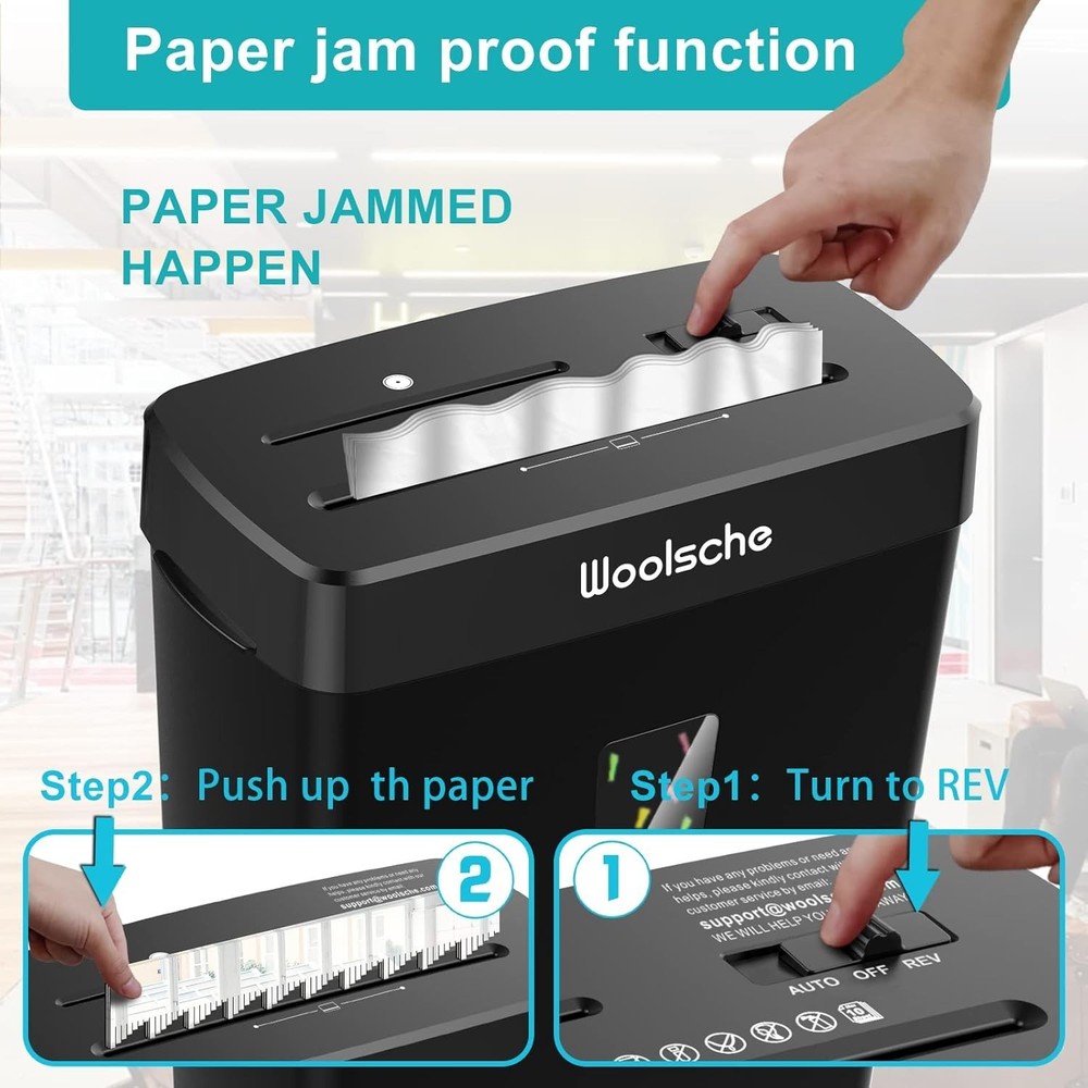 Certified 10-Sheet Automatic Shredder - Jam Proof, P-4 Security Level