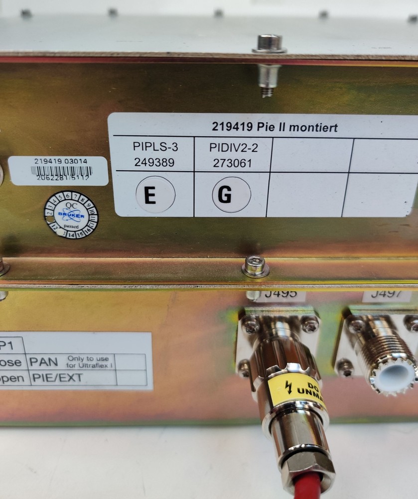 Bruker Microflex MALDI TOF Pulsed Ion Extraction Module PIE/EXT 219419 Tested