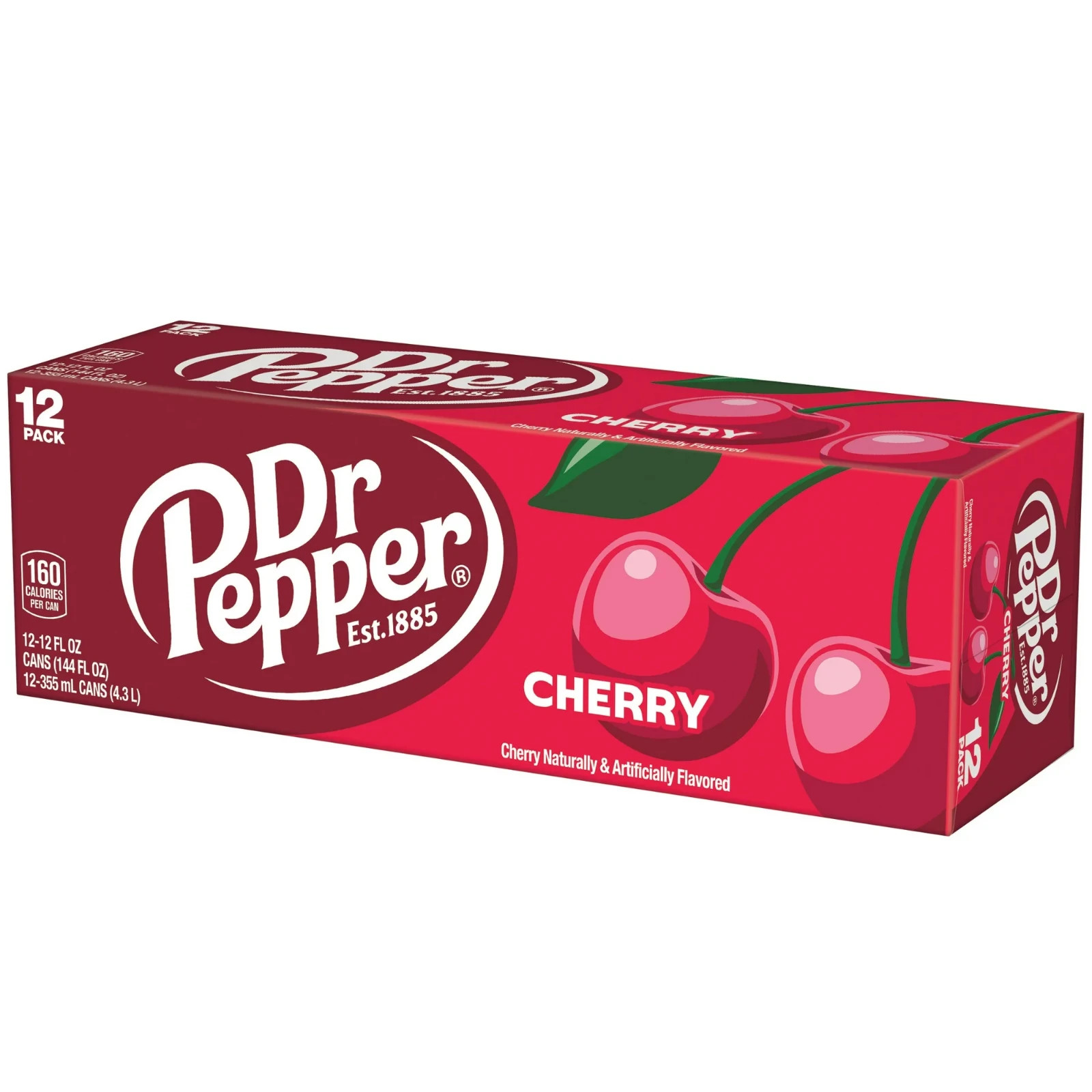 Dr Pepper Cherry Soda Pop, 12 fl oz, 12 Pack Cans FREE SHIPPING.....