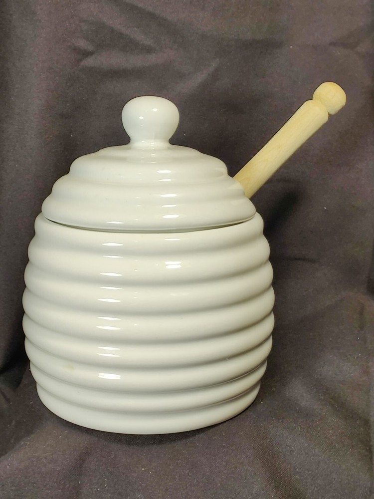 WM Bartleet  Sons Honey Pot White