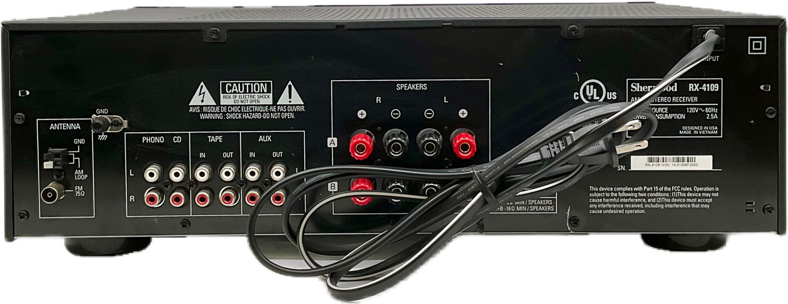 Sherwood RX-4109 2-Channel Stereo Receiver Digital AM FM CW SSB Tuner 5W