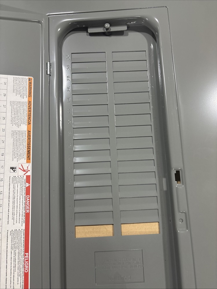 100 Amp Square D Load Center Panel Cover 32 Space QOC32UF