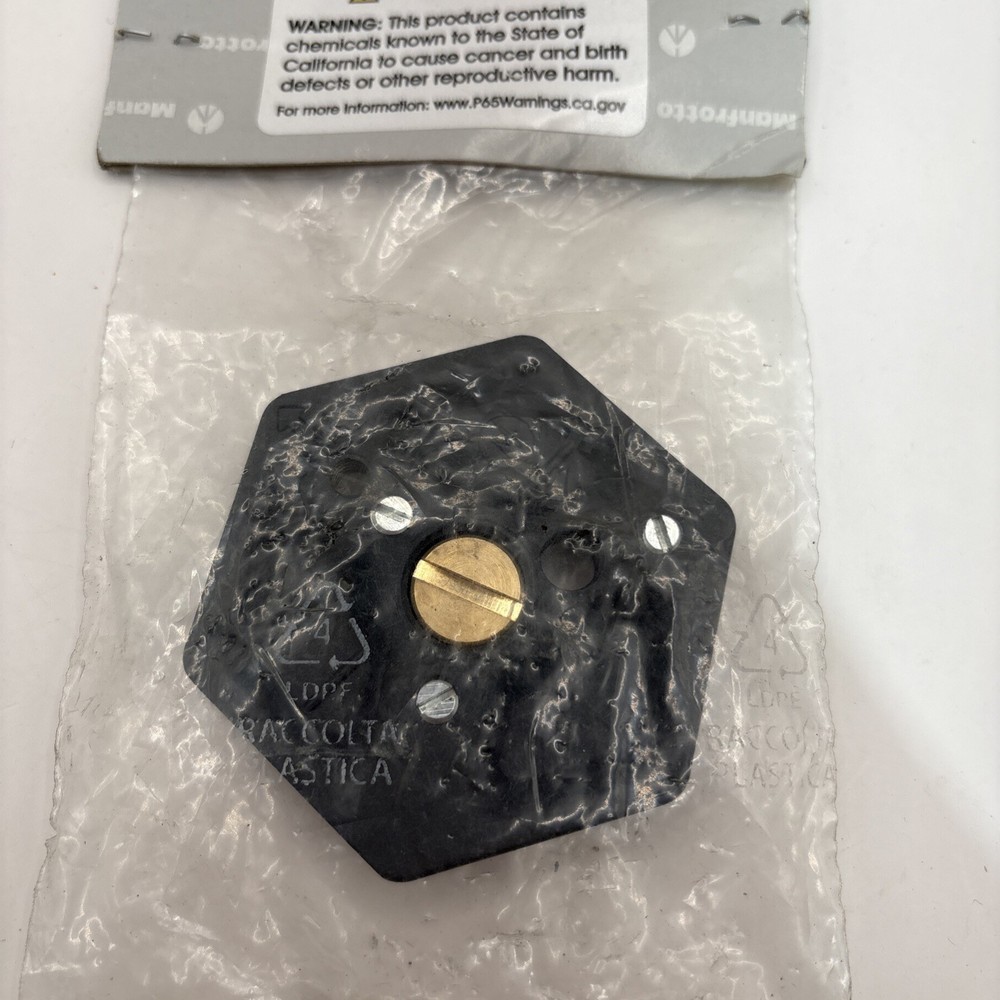 130- 38 Hexagonal Quick Release Mounting Plate with 3/8-Inch Thread and Flush Mo