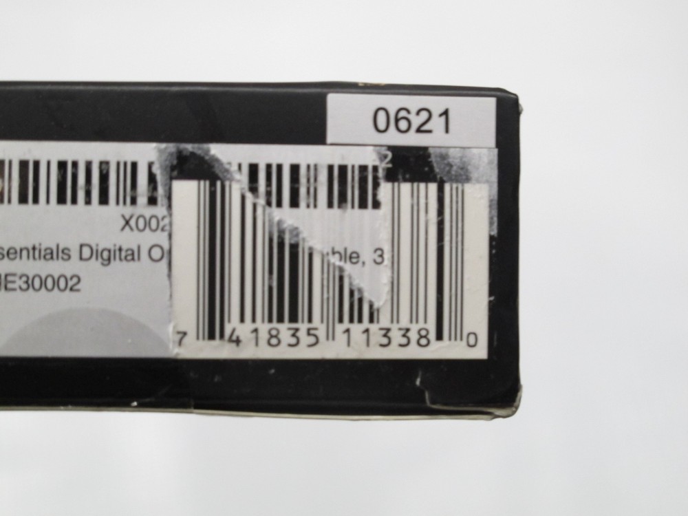 Monster Essentials Digital Optical Audio Cable Gold Plated Tip / ABS Shell 9.8FT