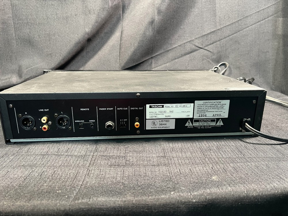 CD-401 mkII Professional CD Player | Read Description | Free Shipping