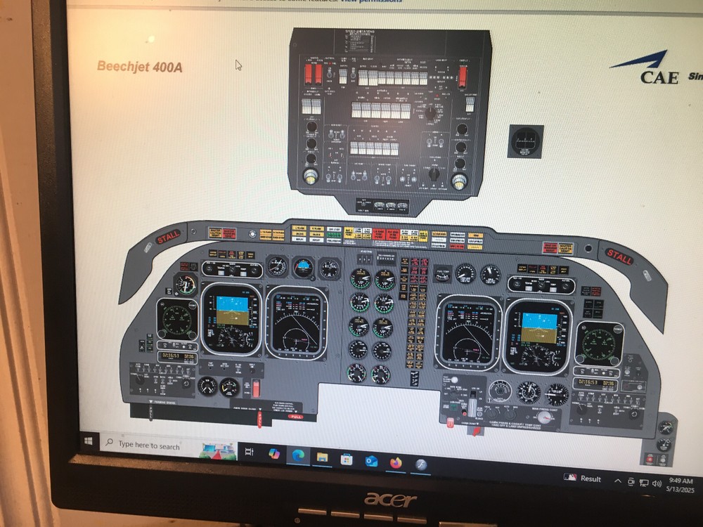 Beechjet 400A Pilot Training Manuals on USB Stick
