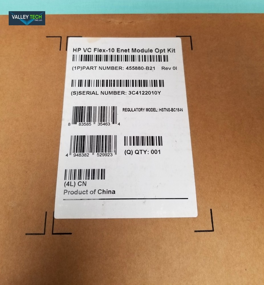 HP VC Flex-10 Enet Module Opt Kit 455880 B21 NEW